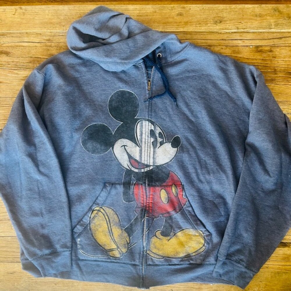Disneyland Mickey Mouse zip Sweatshirt- XL